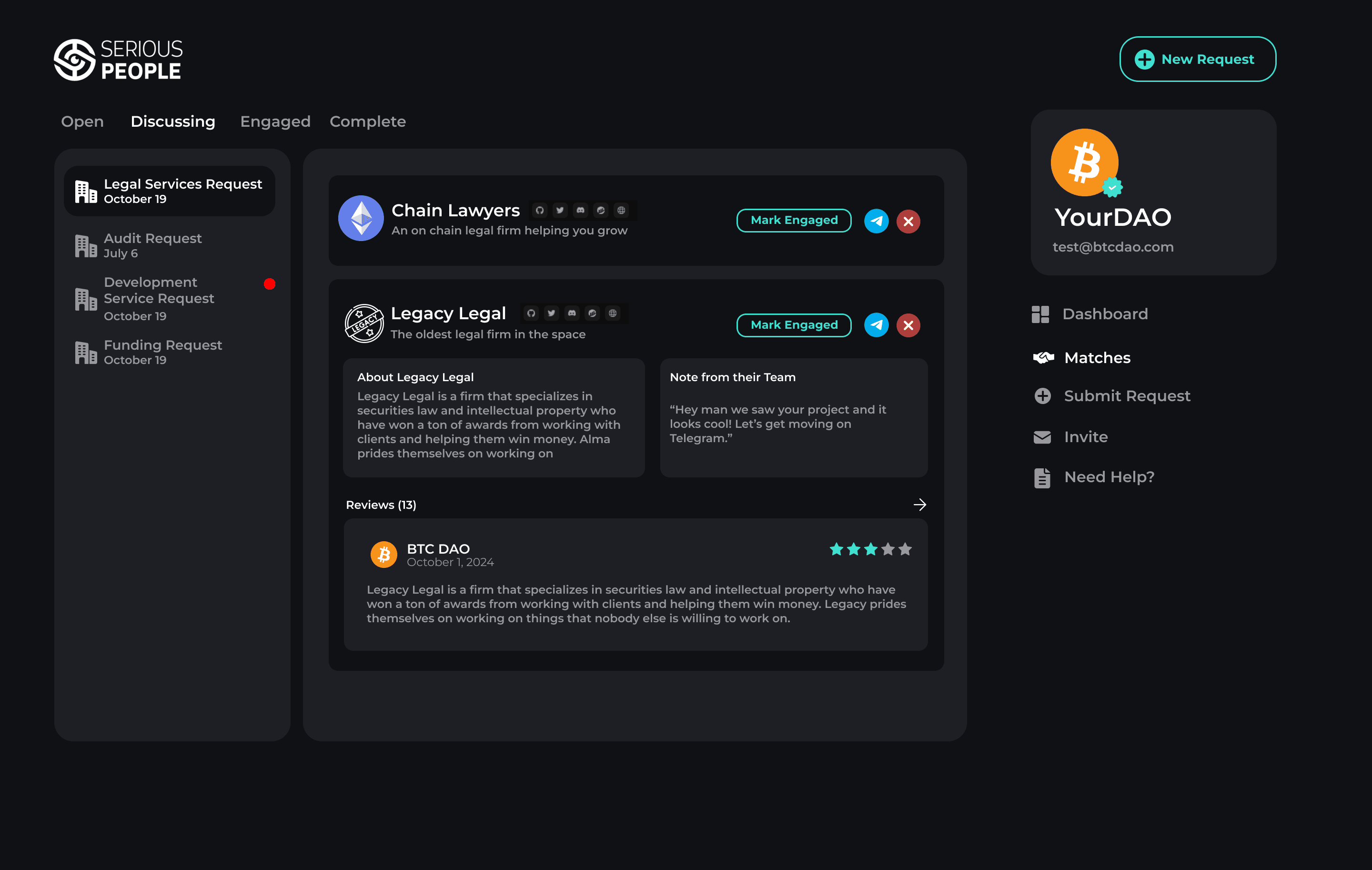 Work with vetted providers